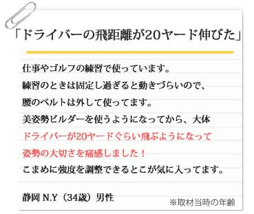 ドライバーの飛距離が20ヤード伸びた